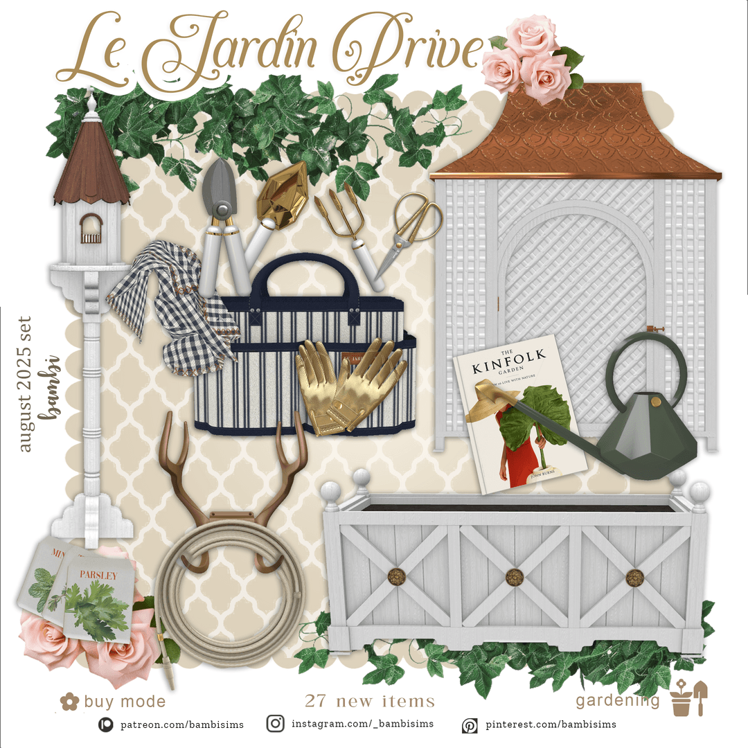 Скриншот мода Набор предметов для сада Le jardin privé